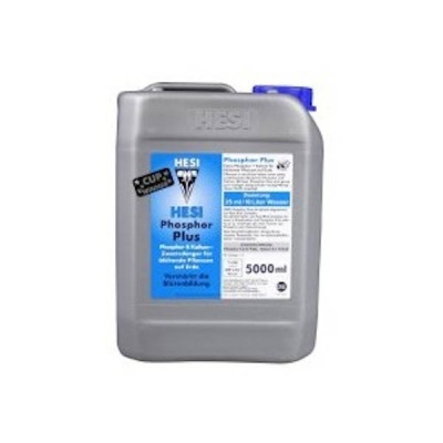 recipiente plástico cinzento HESI Phosphor Plus 5000 ml com tampa azul