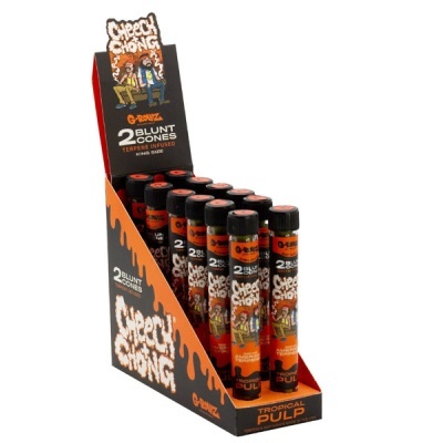 Caixa de tubos rotulados Cheech & Chong blunt cones