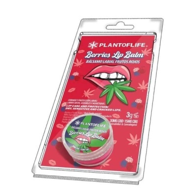 Bálsamo labial Plantoflife Berries Lip Balm em embalagem plástica
