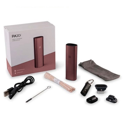 Kit vaporizador PAX 3 com acessórios e embalagem