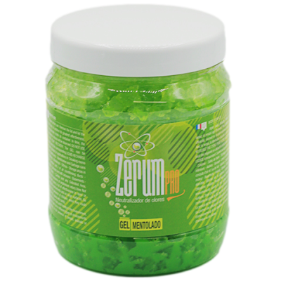 Frasco plástico com gel verde mentolado Zerum PRO