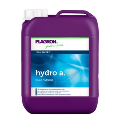 Garrafão plástico roxo com etiqueta azul e branca