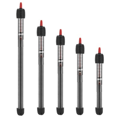 Conjunto de cinco termómetros para aquário com tubo metálico e escala de temperatura