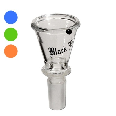pega de vidro transparente com texto preto Black Te