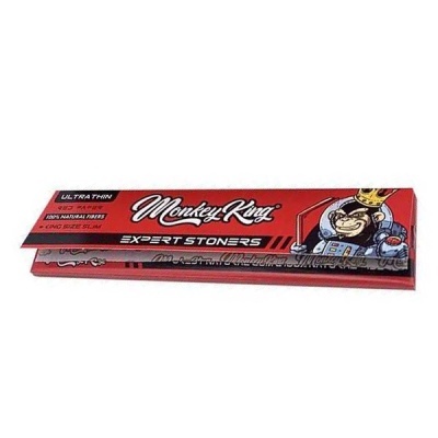 Pack de papel de enrolar Monkey King Expert Stoners vermelho com imagem de macaco com coroa