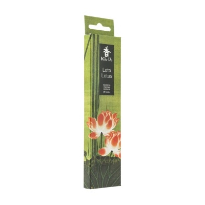 Embalagem verde de incenso Koh-Do Loto Lotus com flores de lótus