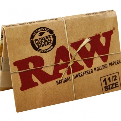 Embalagem papel para enrolar RAW 1 1/2 tamanho castanho