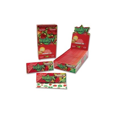 Pacotes de papel de enrolar Juicy Jay's morango e kiwi