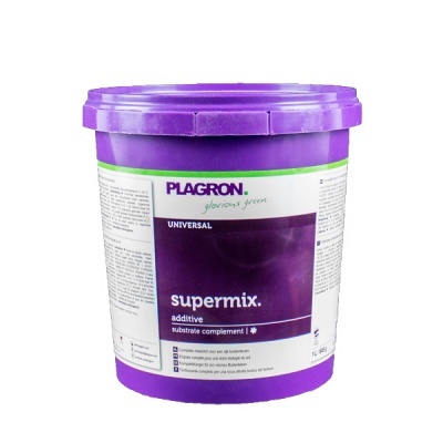Recipiente plástico roxo da marca PLAGRON com tampa e rótulo branco e roxo