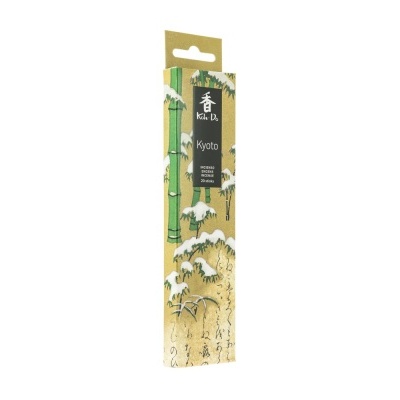 Embalagem de incenso Koku Do Kyoto com design em bambu e neve
