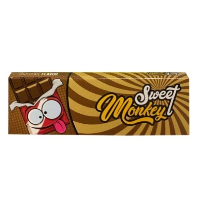 Embalagem de chocolate Sweet Monkey com desenho animado e texto