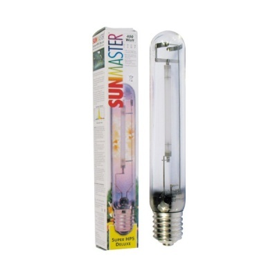Lâmpada Sunmaster 400W com embalagem branca colorida