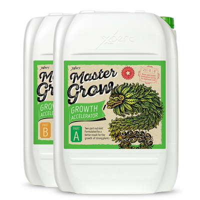 Contentores plásticos de fertilizante Master Grow Growth Accelerator Part A e B
