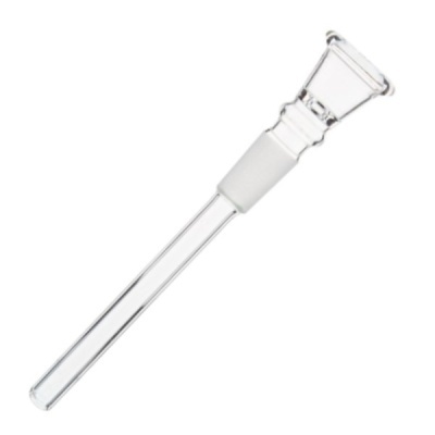 Pavio de vidro transparente cónico com encaixe esmerilhado para cachimbo
