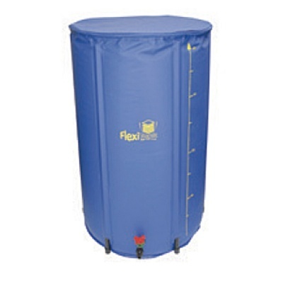 Tambor azul Flexi 200L com tampa e marcação de nível