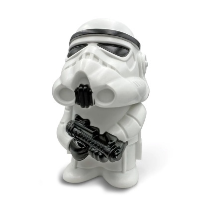 Figura colecionável Stormtrooper de Star Wars com detalhes em preto