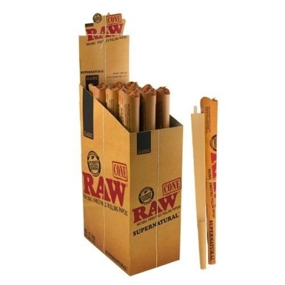 Caixa e cone RAW Classic de papel natural para enrolar