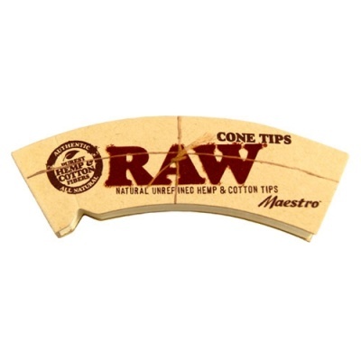 Pacote de ponteiras RAW Cone Tips de cânhamo e algodão
