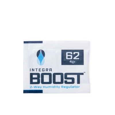 Pacote branco com texto INTEGRA BOOST 62 4gr 2-Way Humidity Regulator