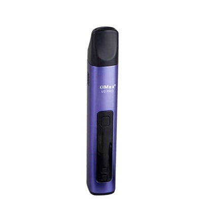Dispositivo eletrónico roxo e preto com ecrã e texto XiMax V3 PRO