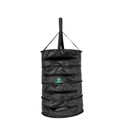 Estufa secador de ervas preta com cinco níveis e alça para pendurar