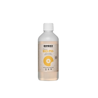 Frasco de plástico com rótulo BIOBIZZ BIO PH