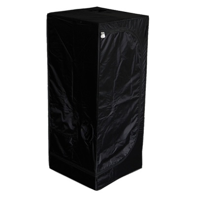 Tenda de crescimento interior preta retangular com fecho