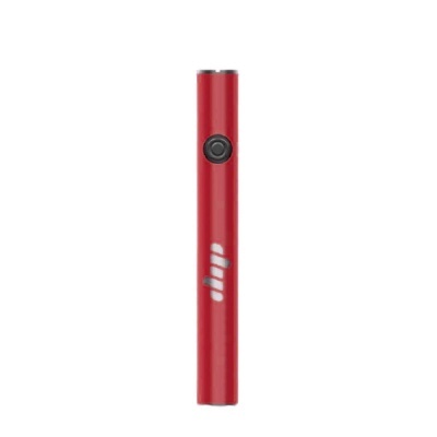 Vape caneta eletrónica vermelha com botão preto e logótipo branco