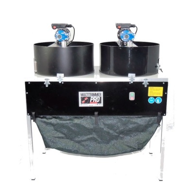 Máquina industrial MULTITRIMMER PRO com dois recipientes e painel frontal preto