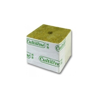 Bloco de lã mineral Cultilène HR para cultivo hidropónico