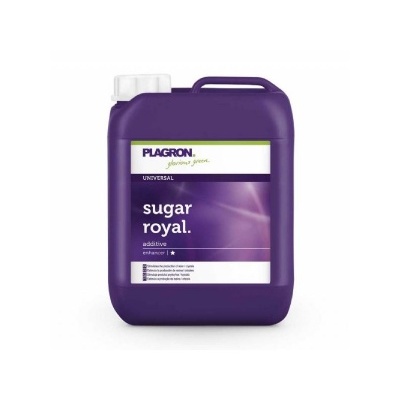 Recipiente plástico roxo do produto 'sugar royal' da marca PLAGRON