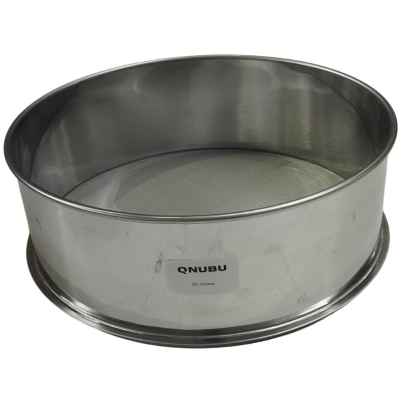 Peneira circular de inox com etiqueta QNUBU 20 cm/8