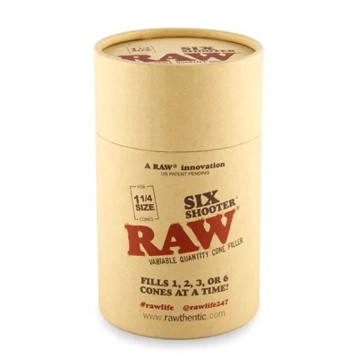 Embalagem cilíndrica RAW Six Shooter para cones 1 1/4