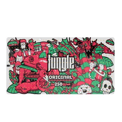 Tapete para rato com design gráfico colorido e texto the jungle ORIGINAL 250W.