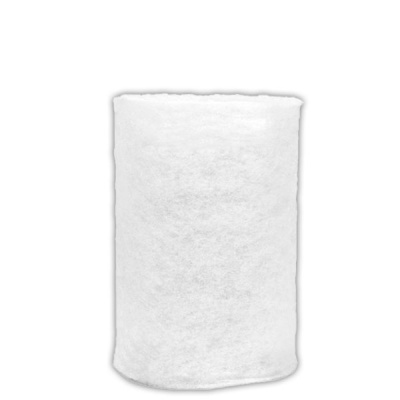 Rolo branco macio e fibroso isolado