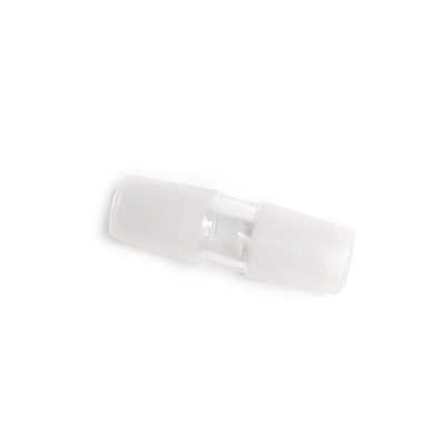 Conector de vidro transparente com extremidades opacas