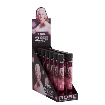 Expositor com tubos de ROSE BLUNT CONES com imagem de Marilyn Monroe