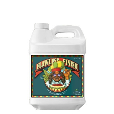 Frasco de produto de limpeza para madeira Flawless Finish com rótulo colorido e imagem de homem reggae