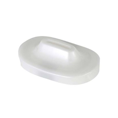 anilha de plástico branca com alça oval