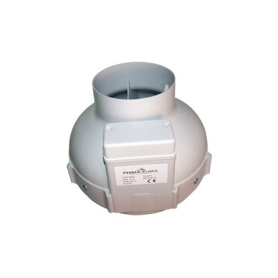 Ventoinha circular branca de ventilação com etiqueta PRIMA KLIMA