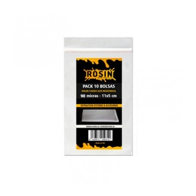 Embalagem pack 10 bolsas nylon 90 micras 11x5 cm
