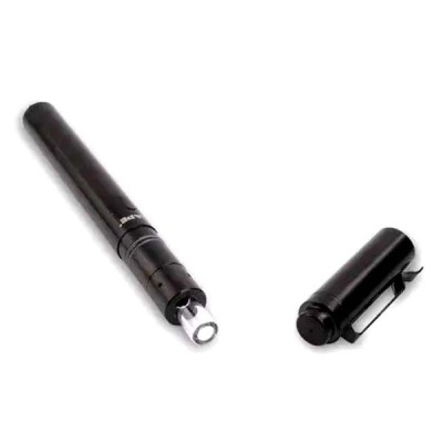 Caneta laser preta com tampa destacada