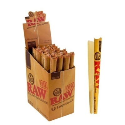 Caixa e cone individual RAW Classic Emperador