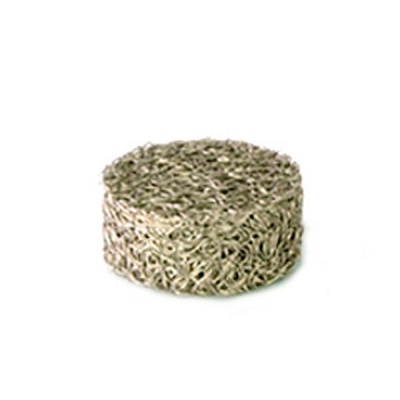 esponja de metal prateada circular para limpeza