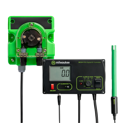 Controlador digital EC Milwaukee MC31 PRO com display e sonda verde
