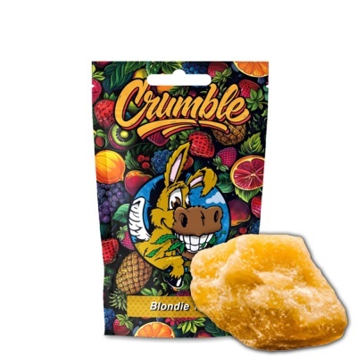 Pacote colorido Crumble com desenho de burro e bloco amarelo
