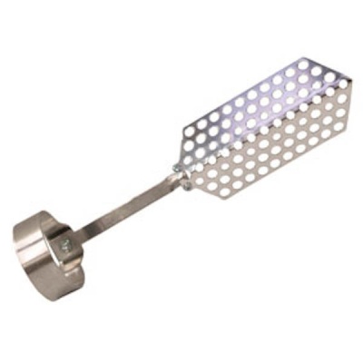 Espátula perfurada metálica para cozinhar