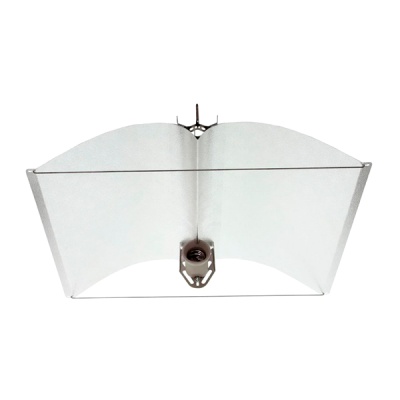 Paragem de luz com difusor branco e suporte metálico