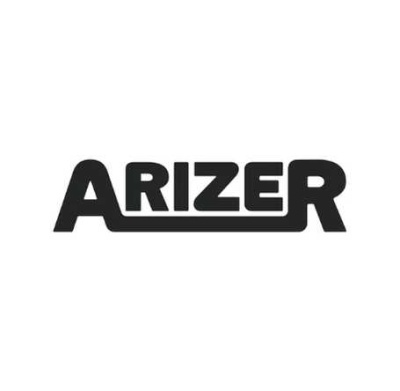 Logótipo ARIZER em texto preto com fundo branco