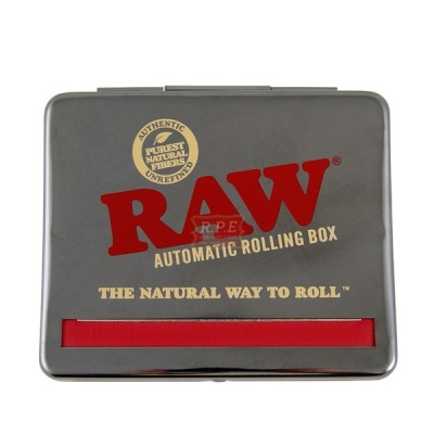 Caixa metálica RAW automática para enrolar cigarros